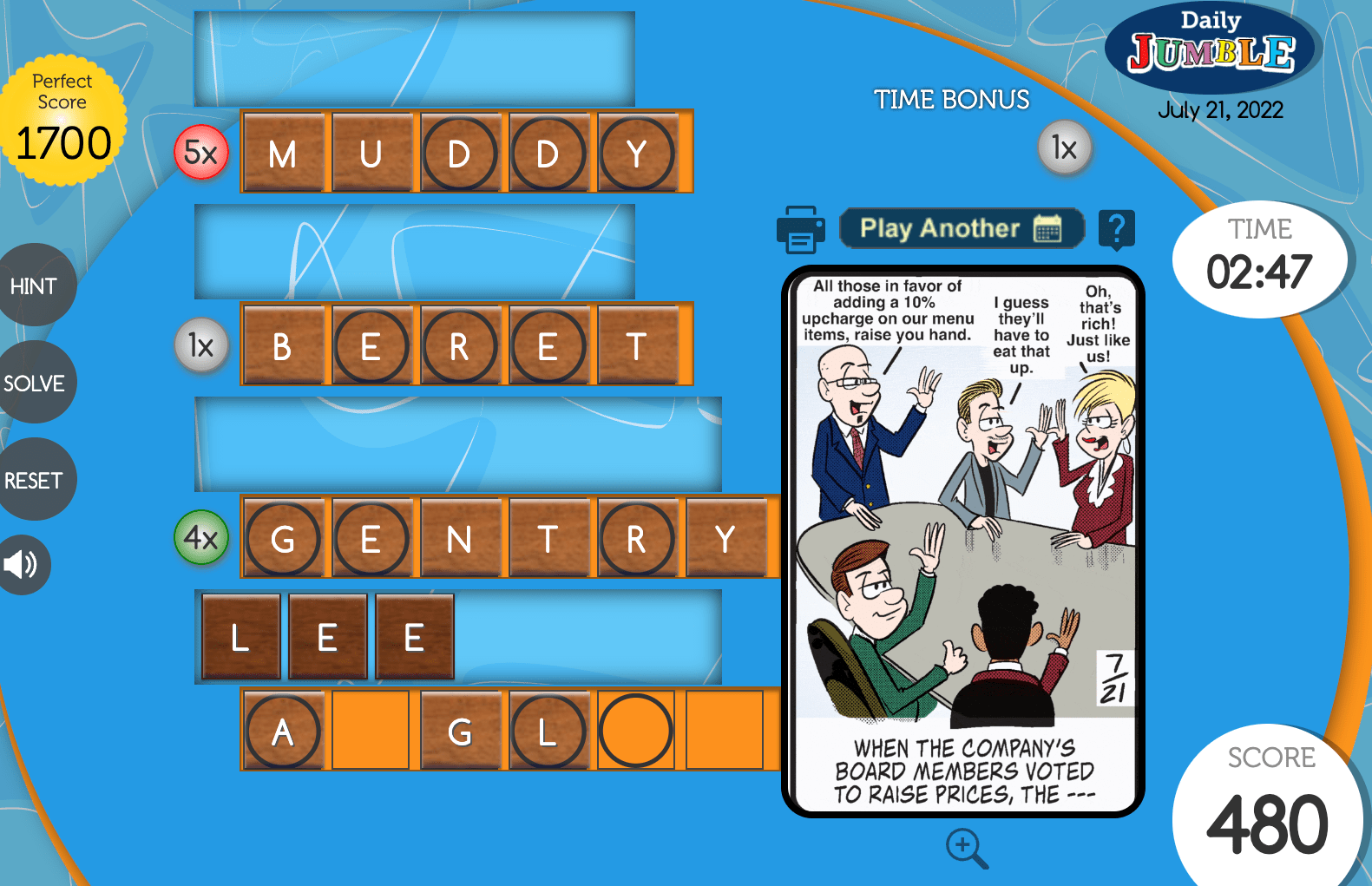 Daily Jumble Word Search Puzzles