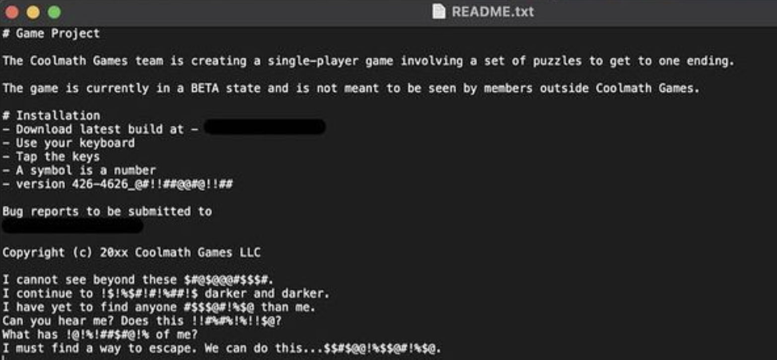 Read Me ARG File