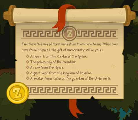 poptropica mythology game map